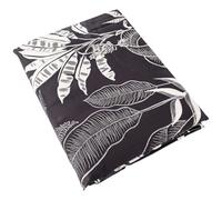 Linnea Drap Plat 280x325 cm Satin de Coton Cayenne Noir Ebène