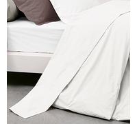 Linnea Drap Plat uni 270x310 cm Pur Percale Primo Blanc