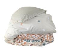 Linnea Housse de Couette 300x240 cm en 100% Coton ÉVASION pêche écru