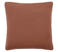 Linnea Housse de Coussin Coton 45x45 cm HONO DÉCO Marron Terre Cuite