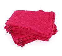 Linnea Lot de 12 Gants de Toilette 16x21 cm Alpha Rose Fuschia
