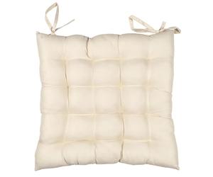 Linnea Lot de 2 galettes de Chaise deperlantes 40x40 cm Antibes Beige