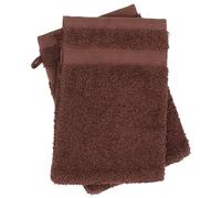 Linnea Lot de 2 Gants de Toilette 16x21 cm Luxor Marron