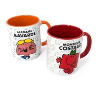 Linnea Lot de 2 mugs Madame MONSIEUR MADAME modèle Bavarde et Costaud