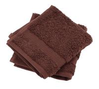 Linnea Lot de 2 Serviettes invité 30x30 cm Luxor Marron