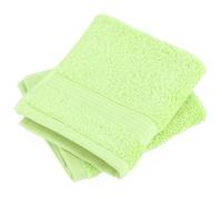 Linnea Lot de 2 Serviettes invité 30x50 cm Luxor Vert Pomme