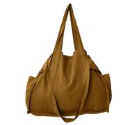 Linnea Maxi sac de plage en lin et coton lavé 50x40 cm ATAKAMA marron foin