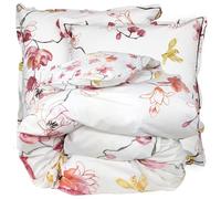Linnea Parure de lit 240x220 cm Percale 100% Coton Elisa Rose 3 pièces