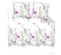 Linnea Parure de lit 300x240 cm 65x65 cm 100% Coton Pretty Blanc