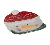 Linnea Plat en céramique Collection Christmas Time modèle Bonhomme de Neige