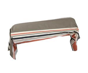 Linnea Taie de traversin 200x43 cm 100% Coton Hugo Beige/Corail
