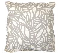 Linnea Taie d'oreiller 65x65 cm 100% Coton lavé Serena géométrique Beige écru