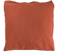 Linnea Taie d'oreiller 65x65 cm Gaze de Coton Cassis Rouge Terracotta