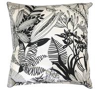 Linnea Taie d'oreiller 65x65 cm Percale de Coton Alba Beige/Noir