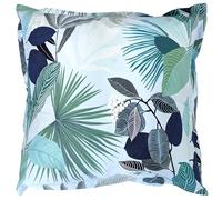 Linnea Taie d'oreiller 65x65 cm Percale de Coton Moorea Pacific Bleu/Vert