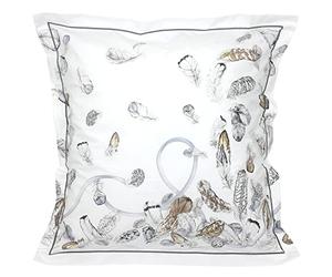 Linnea Taie d'oreiller 65x65 cm Percale Pur Coton Plumes