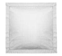 Linnea Taie d'oreiller 65x65 cm Satin Concerto Rayures Blanc Neige