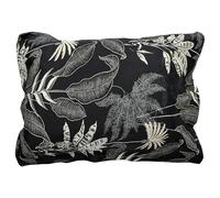 Linnea Taie d'oreiller 70x50 cm Satin de Coton Cayenne Noir Ebène