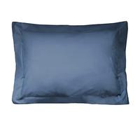 Linnea Taie d'oreiller uni 60x40 cm 100% Coton Alto Bleu Jean
