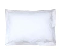 Linnea Taie d'oreiller uni 80x50 cm Pur Percale Primo Blanc