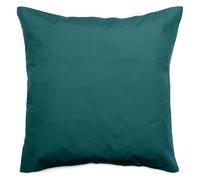 Linnea Taie d'oreiller Volants Plats 65x65 cm Percale MANOIR Vert Canard