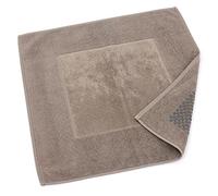 Linnea Tapis de Bain antidérapant 60x60 cm Velours Prestige Marron Taupe