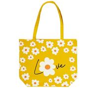 Linnea Tote Bag Collection Ibiza 40x50 cm Love Motif Marguerites Jaune
