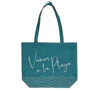 Linnea Tote Bag Collection Ibiza 40x50 cm Vamos a la Playa Motif Bord de mer Bleu