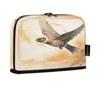 LINNIKEEEE Art Aigle Huile FraîChe Trousses à Crayons,Pochettes pour Stylos écoliers écolièRes