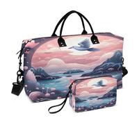 LINNIKEEEE Condor Mignon De Bande Dessinée Sacs de Voyage,Sac de Sport,Sac à Main de Week-End avec Trousse De Toilette pour Filles Hommes