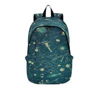 LINNIKEEEE Dessin Animé Abstrait MathéMatiques Formules Sac À Dos pour Ordinateur Portable Sac de Voyage avec Bretelles Rembourrées pour Garçons Femmes