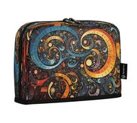 LINNIKEEEE ÉQuations Abstraites Chiffres Trousses à Crayons,Pochettes pour Stylos écoliers écolièRes