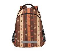 LINNIKEEEE Estampes De Patte Art Abstrait Enfant Cartable Sac À Dos Ecole Étudiant Scolaire Sac pour Voyage Ados
