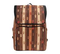 LINNIKEEEE Estampes De Patte Art Abstrait Sac à Dos Étudiant Sac à Dos Grande Capacité pour Jeunes Filles Garçons