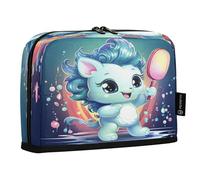 LINNIKEEEE Licorne De Paddle Ball De Dessin Animé Mignon Trousses à Crayons,Pochettes pour Stylos écoliers écolièRes