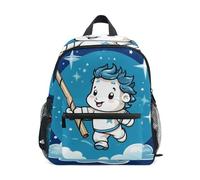 LINNIKEEEE Loup Bleu De Mer Sac à Dos pour Tout-Petits,Mini Sac à Bandoulière avec Clip Sifflet pour Voyage Enfants de 1 à 6 Ans