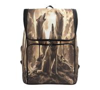 LINNIKEEEE Loups Hurlant La Nuit De Pleine Lune Sac à Dos Étudiant Sac à Dos Grande Capacité pour Jeunes Filles Garçons