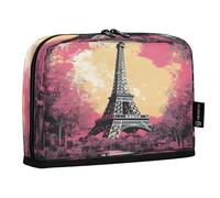 LINNIKEEEE Tour Florale Rouge Trousses à Crayons,Pochettes pour Stylos écoliers écolièRes