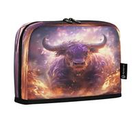 LINNIKEEEE Vache en ColèRe Pourpre Trousses à Crayons,Pochettes pour Stylos écoliers écolièRes