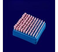 Linnkyfloa 100pcs Feutre de Laine Polissage Forets Assortiment avec Balles Tête Cylindre pour Métal, Bijoux, Jade Compatible Outils Rotatifs avec Tige 1/8"