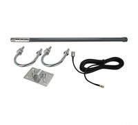 Linnkyfloa 12dBi 868MHz 915MHz Fibre de verre Omnidirectionnelle Extérieur LTE avec connecteur mâle de type N et câble coaxial RG58, vertical (kit)