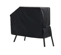 Linnkyfloa 210D Oxford Barbecue Grill Imperméable Coupe-Vent Heavy Duty Barbecue Hotte de Barbecue Contre la Neige Poussière, Housse de Barbecue Extérieur Charbon de Bois 111,8 x 61 x 76,2 cm Noir