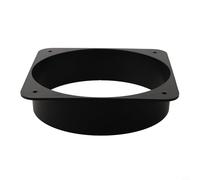 Linnkyfloa ABS Connecteur à bride inférieure carrée pour ventilation de boîtier électrique de 150 mm, compatible avec tuyaux et conduits flexibles, ventilation intérieure