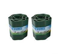 Linnkyfloa Avoir bordure de jardin pour pelouse, herbe, parterres de fleurs, allées, bordure flexible x 15 cm en plastique PP, clôture paysagère - Diy Yard 2 pièces 6 m Structure ondulée