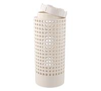 Linnkyfloa Bac à compostage en PVC blanc avec couvercle vissé, 30,5 x 15,2 x 15,2 cm, tube de composteur de jardin, restes de cuisine et entretien des plantes, filtre résistant aux fuites (1 pièce)