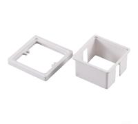 Linnkyfloa Bague d'extension de boîte de jonction de type 86 avec paroi intérieure auxiliaire, entretoise de prise électrique ABS, réglage de la profondeur, blanc 10-40 mm (1 cm)