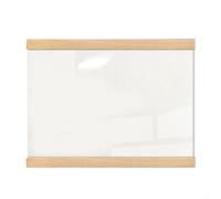 Linnkyfloa Cadre photo magnétique en bois et acrylique transparent - 29,7 x 21 cm - Pour certificats, photos de mariage et œuvres d'art (B)