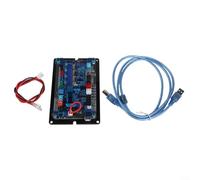 Linnkyfloa Carte pilote de moteur pas à pas pour contrôleur GRBL 3 axes CNC gravure USB Carte pilote prenant en charge l'alimentation 48 V DC pour moteur de broche