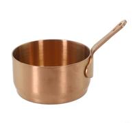 Linnkyfloa Casserole en acier inoxydable d'une capacité de 100 ml avec long manche et trou de suspension, bord lisse pour plus de sécurité, pour chauffer le lait, préparer du porridge pour bébé