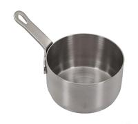 Linnkyfloa Casserole en acier inoxydable d'une capacité de 100 ml avec long manche et trou de suspension, bord lisse pour plus de sécurité, pour chauffer le lait, préparer du porridge pour bébé